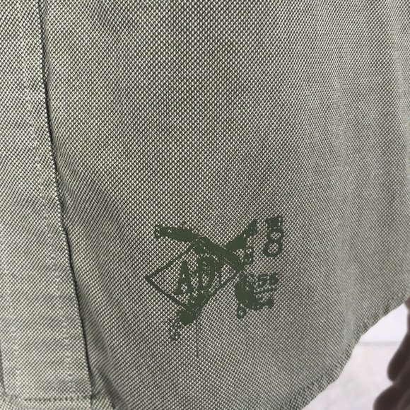 Artful Dodger green oxford shirt with rollup sleeves Large - Picture 5 of 12